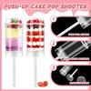 Recipiente Push Pop pentru Tort cu Capac, Push Pop-uri Reutilizabile pentru Tort, Recipiente Push Pop Multi-scop pentru Tort, Push-up Pop de Plastic pentru Tort