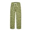 Women's Leopard Print Casual Pants with Elastic Waistband and Side Pockets