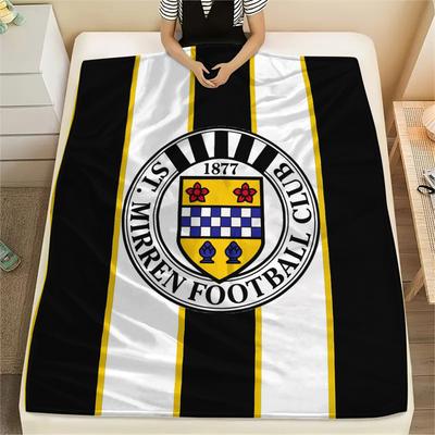 St Mirren FC Κουβέρτα Φανέλα με Σχέδιο, Υψηλής ποιότητας Άνετη για Όλες τις Εποχές, Διακόσμηση Σπιτιού, Ζεστασιά και Άνεση