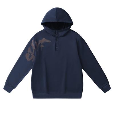 Men's Clothing Autumn and Winter Simple Solid Color Velvet Hooded Sweatshirt Loose Casual Fashion Long-sleeved Top