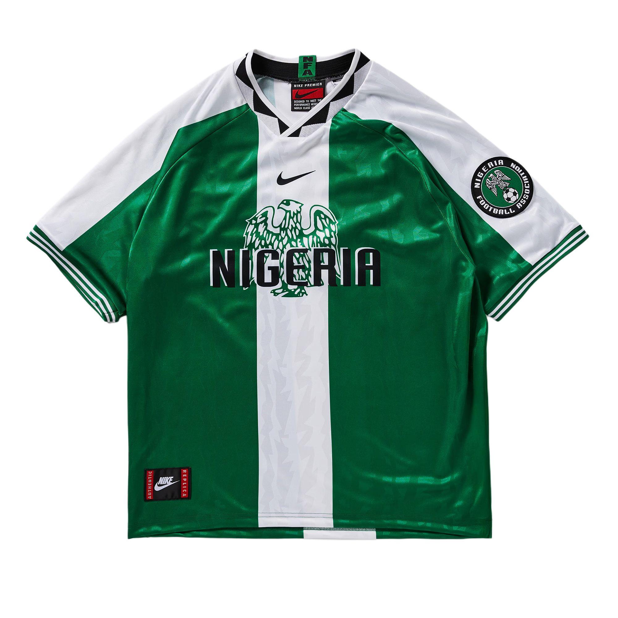 

Nike Reissue 1996 Nigeria Home Pullover V-Neck Short Sleeve Football Jersey Unisex jerseys II6988-310 L