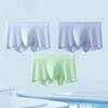 3-Pack Men's Ultra-Thin Seamless Ice Silk Boxers - Transparent Mulberry Silk Briefs