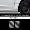 For Tesla Model3/Y 2017-2022 Front Door Rear Door Protective Film Invisible Car Clothing TPU Film Decoration Special Accessories