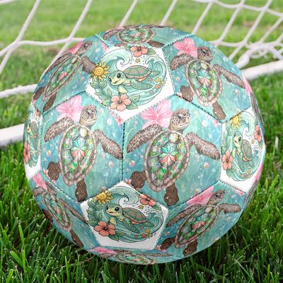 Sea Turtle Paradise Ocean Adventure Size 5 Soccer Machine Sewn Indooroutdoor Universal Soccer Accessory Luxury For Birthday Christmas Wedding J80