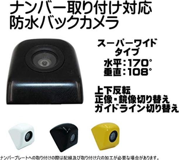 Caracces Rearview License Plate Genuine 12V CB906 Camera, Mountable, Compact, Type, Aftermarket, Compatible, (White)