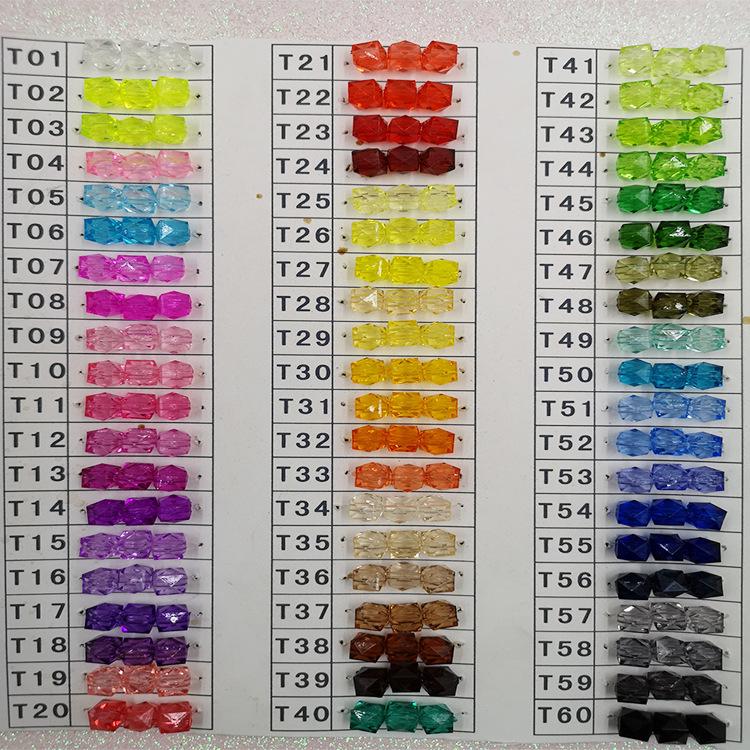 

Акриловые бусины-конфеты смешанных цветов для DIY-украшений, одежды и обувных аксессуаров TM-026