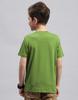 MONTE CARLO Boys Green Printed Round Neck Half Sleeve Regular Fit T-Shirt