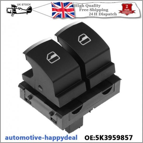 Electric Power Window Switch For V-W Eos G-olf MK5 MK6 GTI 5K3959857 Driver Side