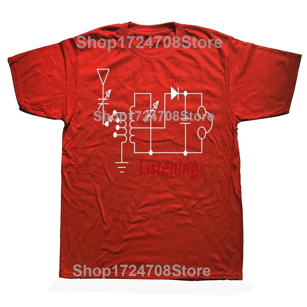 Funny Amateur Ham Radio Operator Printing T-shirts Men Women's Fashion Casual Tshirt 100% Cotton Loose Oversized T Shirt