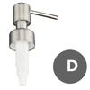 304 Stainless Metal Dispenser Replacement Soap Pump Liquid Lotion Bottle Head