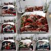 Terrifier 3 () Bedding Sets Bed Cover Comforter Duvet Cover Pillow Case 3 Pieces Sets Horror Christmas Decoration