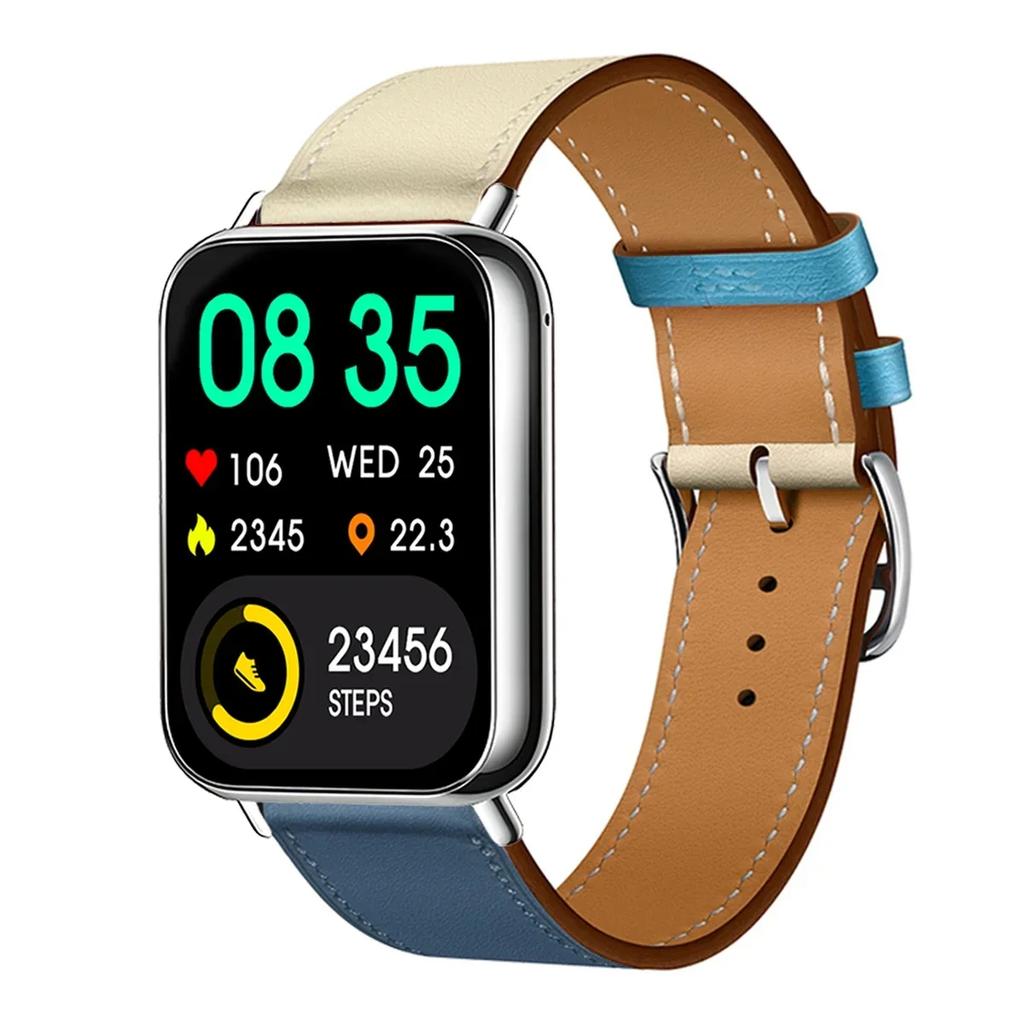 Leather Loop Strap for Redmi Watch 5 Watch 4 Band for Xiaomi Mi 9 Pro Active Wristband Bracelet Mi Band 8 Pro Correa Accessories