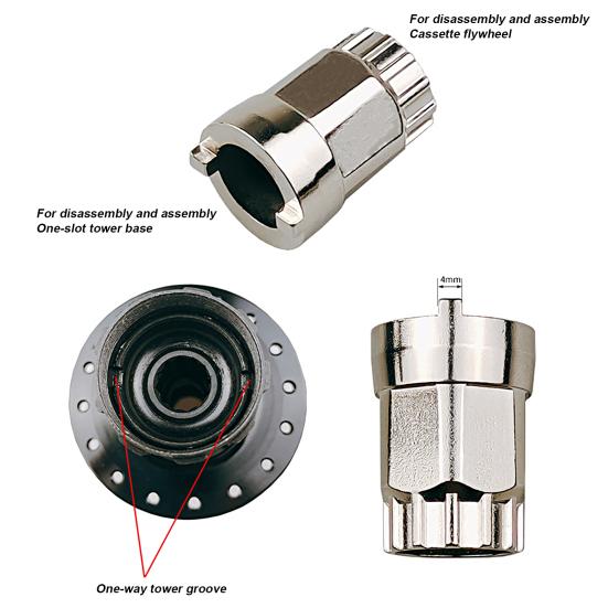 Bike Hub Removal Tool High Strength Anti Rust Precision Turning Stainless Steel High