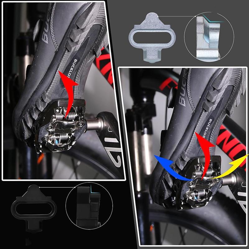 Mountain Bike Shoes Cleats MTB Cleats Multi-Release Spd Pedal Cycling Shoes Clips Set Bicycle Accessories