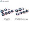 For BMW 7Pcs/Set 50th Anniversary LMK 82mm Front Hood 74mm Rear Emblem 68mm 56mm Wheel Hub Covers 46mm Steering Wheel Sticker Fo