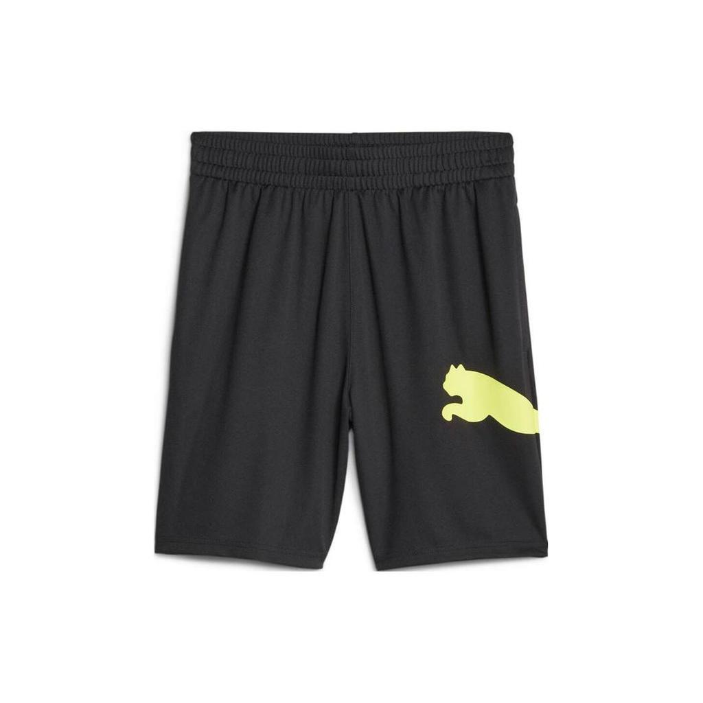 Puma Big Logo Print Elastic Waist Loose Straight Casual Shorts Men shorts Black 524583-56