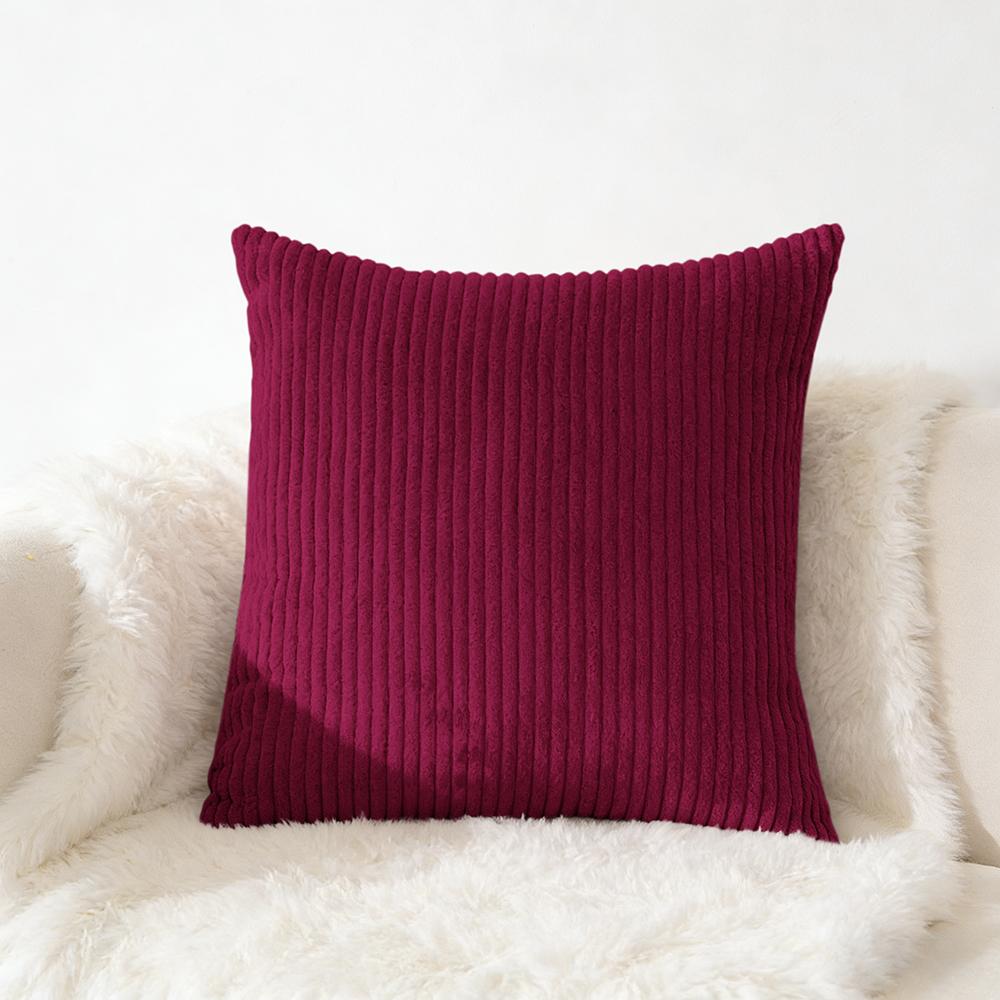 Cord Kissenbezug 40x40 45x45 50x50cm Weicher Plüsch Flanell Kissenbezug Flauschiger Sofakissenbezug für Sofa Wohnzimmer Dekoration