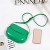 Korean Style Flap Crossbody Bags PU Leather Versatile Saddle Bag Candy Color Shell Bag  Girls