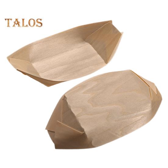 

50 шт., штабелируемый многоцелевой, легкий, практичный, одноразовый бумажный кораблик, поднос для тарелки для суши, ресторанные принадлежности M