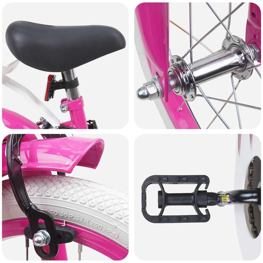 Bicicleta Infantil 14 Polegadas para Idades 3 5 Rosa