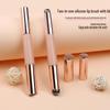 Tragbarer doppelseitiger Silikon-Lippenpinsel mit staubdichtem Deckel, Mini-Verblend- und Concealer-Pinsel, Werkzeug für Lippenstift und Lipliner.