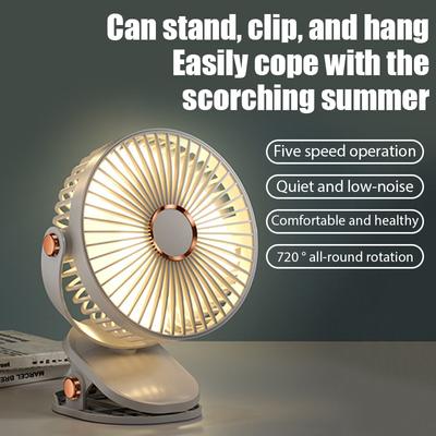 Mini Clip Fan USB Rechargeable Portable Electric Fan Dormitory Office Small Ventilador Desktop Handheld Ceiling Fan Air Cooler