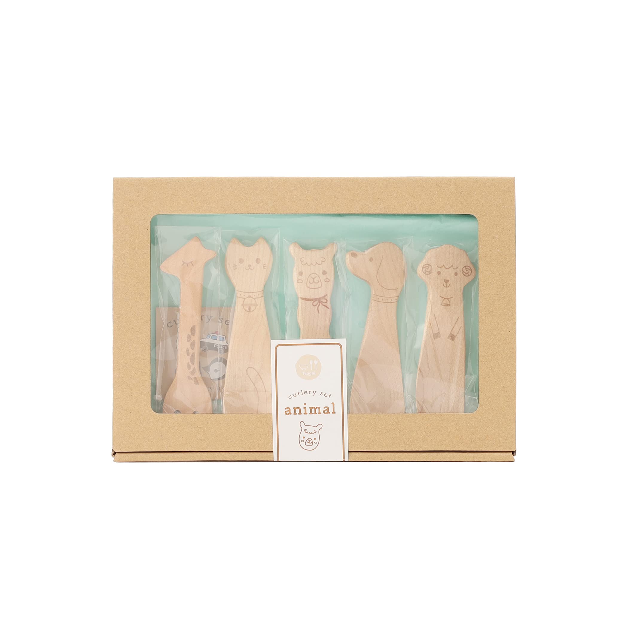 

Чай Послеполуденный чай LIVING Детский набор посуды HN96 Набор столовых приборов с животными Натуральный [Afternoon LIVING]