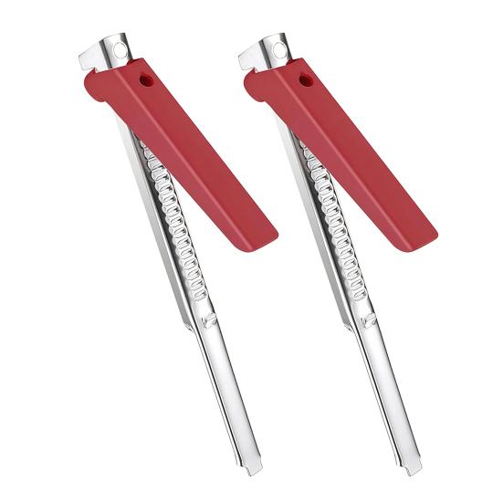 1/2 st flasköppnare rostfritt stål justerbart grepp halkfritt handtag lätt att dra burköppnare kök verktyg för äldre