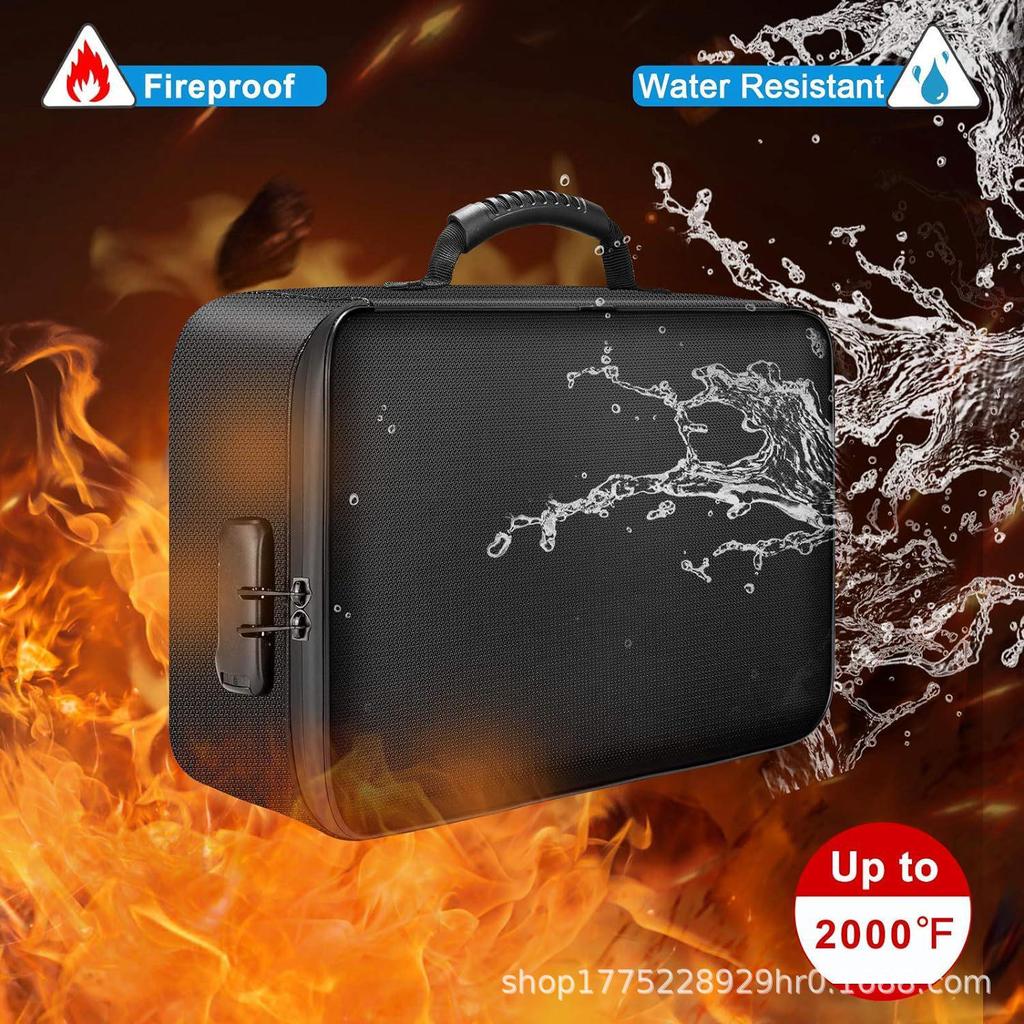 Fireproof Multi-Layer Document Organizer: Large-Capacity Passport & Certificate Storage Bag