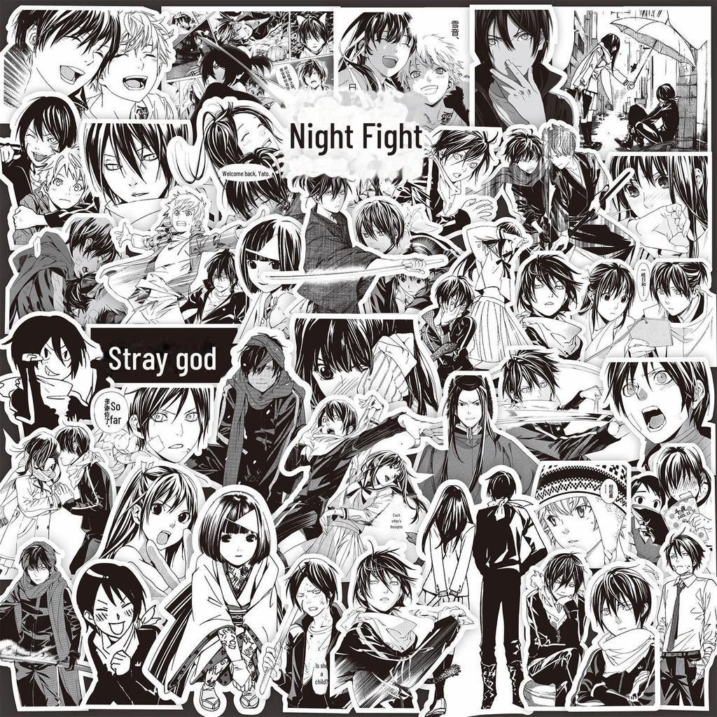 1000 schwarz-weiße Anime-Aufkleber: Demon Slayer, One Piece & mehr zur Notizbuch-Dekoration