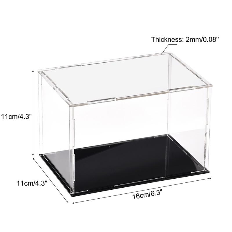Clear Acrylic Display Case Box Dustproof Storage Countertop Box Protection Showcase Cube Figures Collectibles Model Toy Show Box
