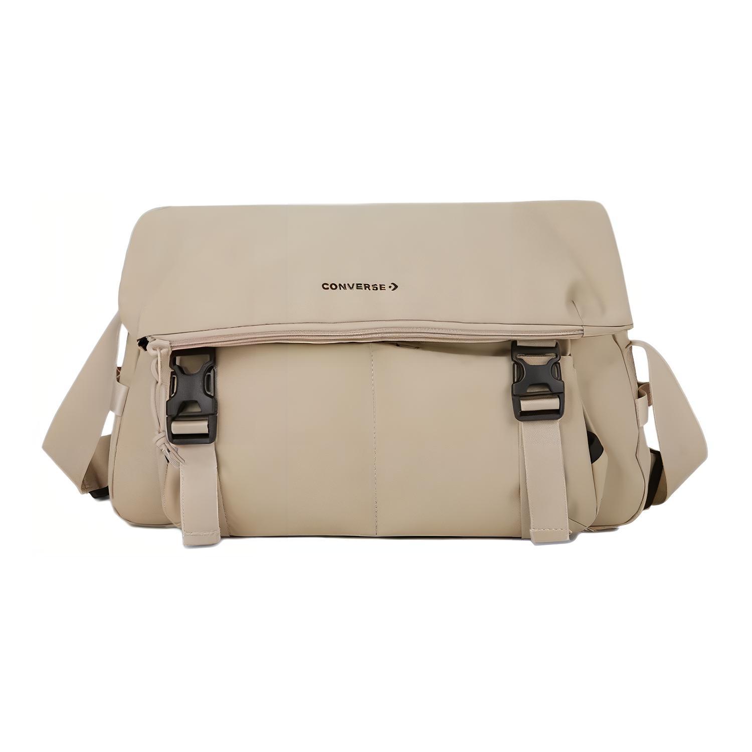 

Converse Crossbody Solid Color Fashion Versatile Polyester Messenger Bag Unisex bags Light-Brown 10027969-A01 Light Brown