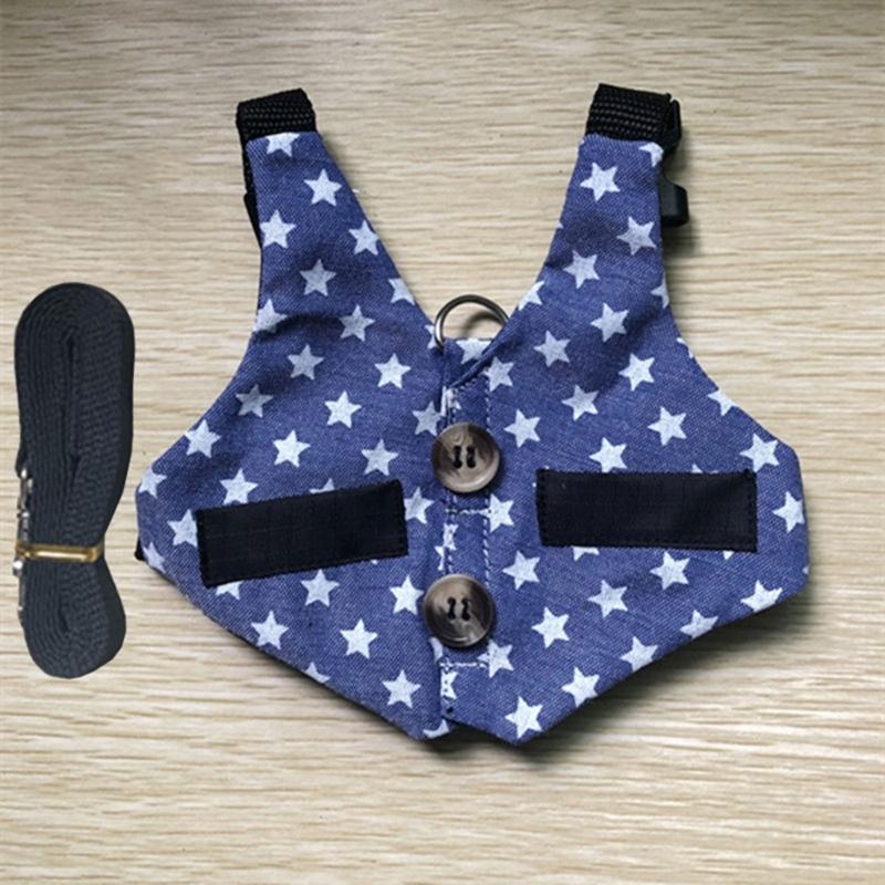 Pet Harness and Leash Small Animal Suit Vest Harness Outdoor Activity Training Small Pet Leash Clothes for Guinea Pigs