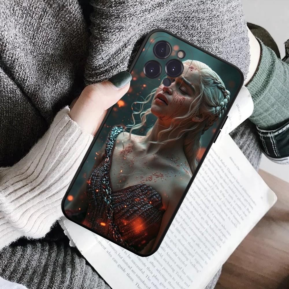 Dragon Mother Thrones Phone Case For IPhone 16 15 8 7 6 6S Plus X SE XR XS 14 11 12 13 Mini Pro Max Mobile Case