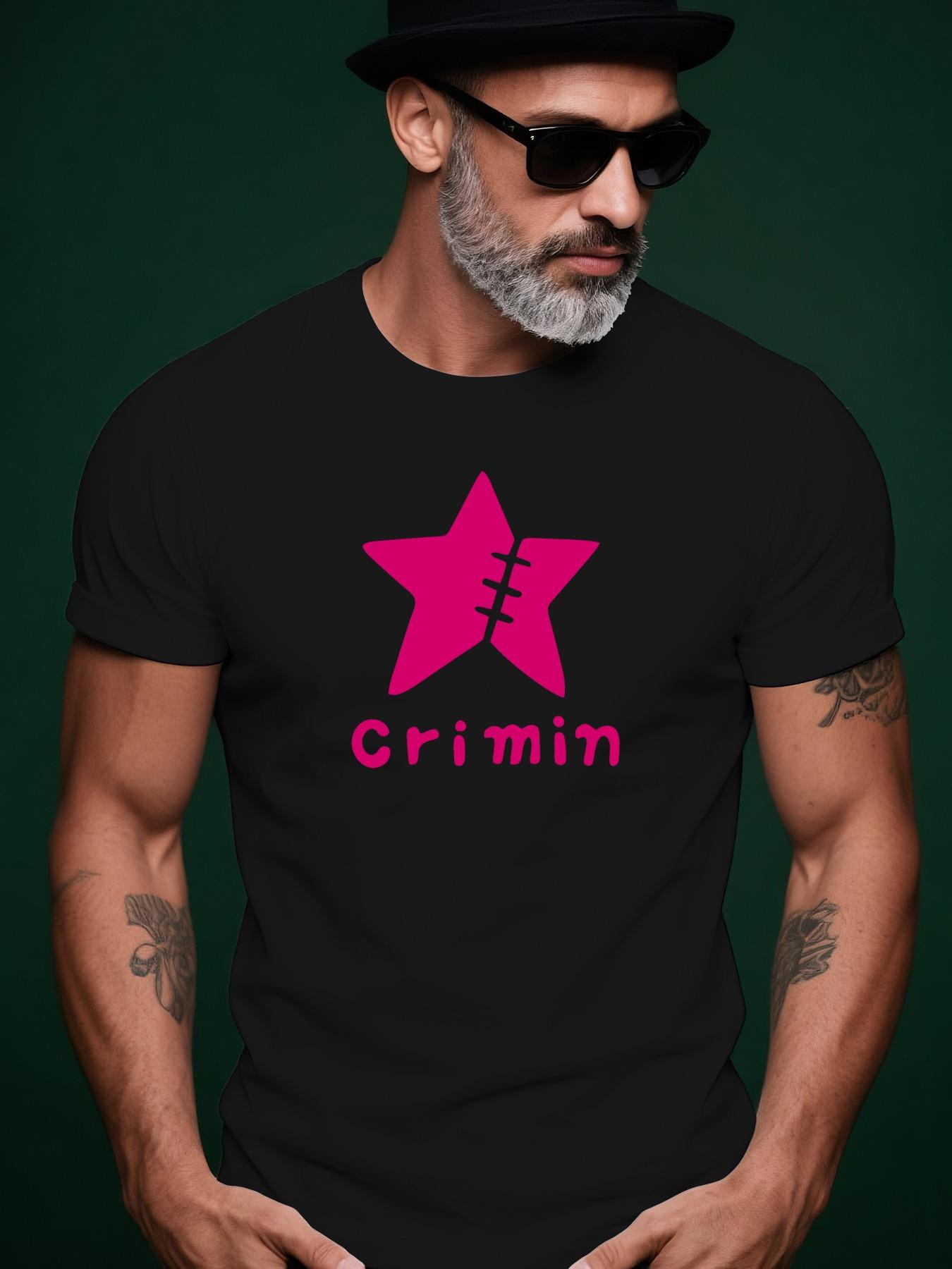 Summer Graphic Tshirt - Vibrant Yellow with Pink Star CRI... M