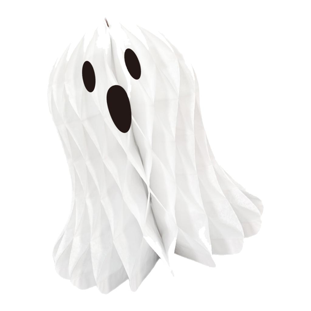 Halloween Honeycomb Ghostly Ornament Reusable 3D Paper Lanterns Wall Hanging Halloween Party Decoration for Indoor