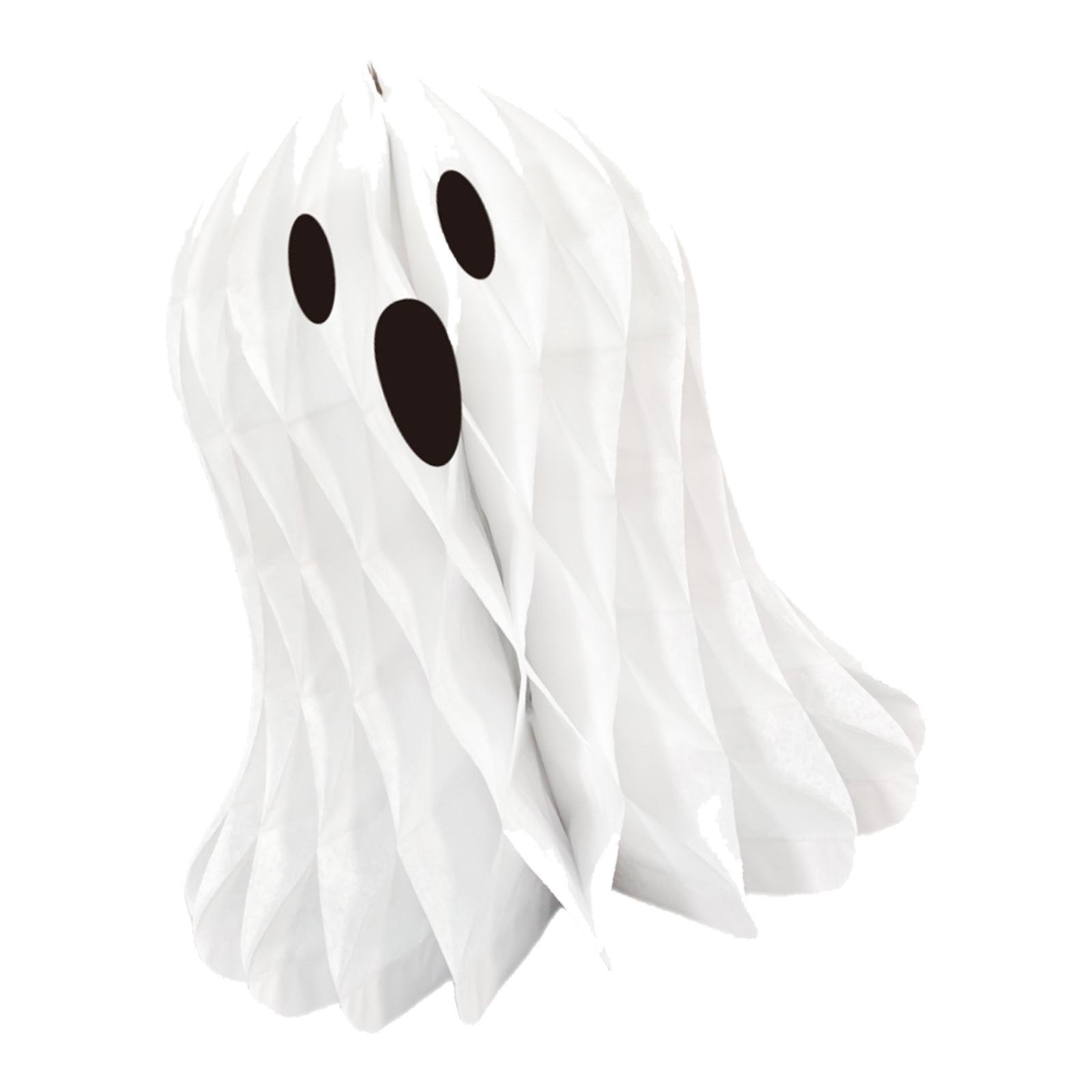 

Halloween Honeycomb Ghostly Ornament Reusable 3D Paper Lanterns Wall Hanging Halloween Party Decoration for Indoor 3