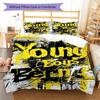 YB  Bedding Quilt Set Quilt Cover Pillowcase Home Decoration Birthday Gift (1 * Duvet Cover + 2 * Pillowcase, Without Core)