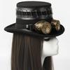Steampunk Top Hat With Adjustable Goggles And Industrial Gear Handmade Fantasy Cosplay Hat For Halloween Costume Parties