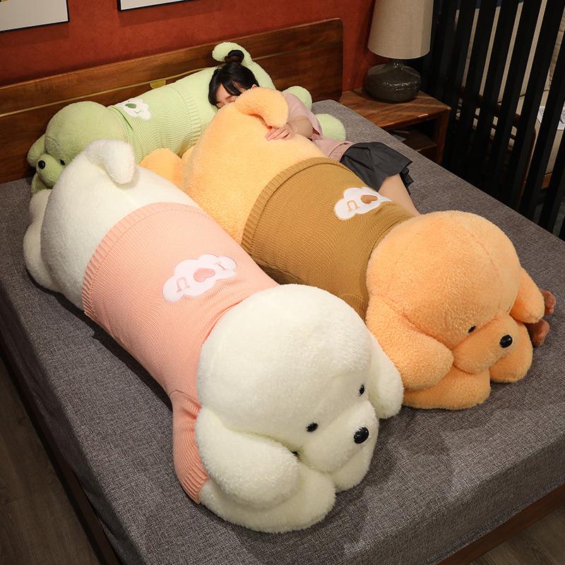 Big Size Cute Poodle Plush Doll Stuffed Soft Animal Dog Puppy Toy Baby Room Decoration Kawaii Birthday Christmas Gift for Kids