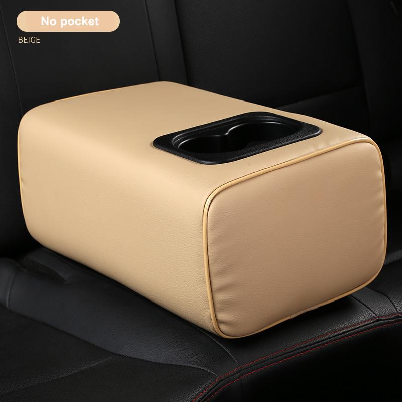 Car Second Row Rear Central Armrest Box with Cup Holder Arm Rest For SKODA Octavia Rapid Yeti Fabai KAROQ Superb 2010-2023