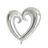 10pcs 36-Inch Giant Heart Foil Balloons with Hook for Wedding Valentine's Day & Birthday Party Decor Helium Ballon