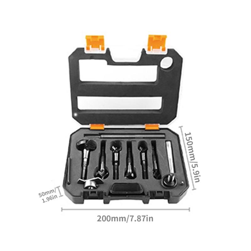 Premium Woodworking Drill Bit Set With Positioning Guide And Hex Wrench Ideal For Cabinetry Furniture Making Hole Cutter