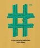 BEENTRILL Green Taping Hashtag Oversized Short Sleeve T-Shirt (Mustard)
