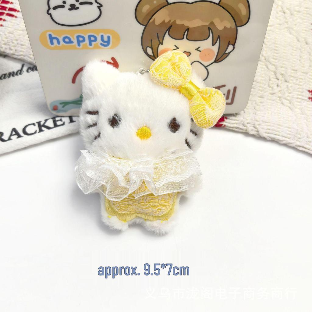 2025 Hello Kitty Squeaky Plush Pendant for DIY Jewelry & Bags
