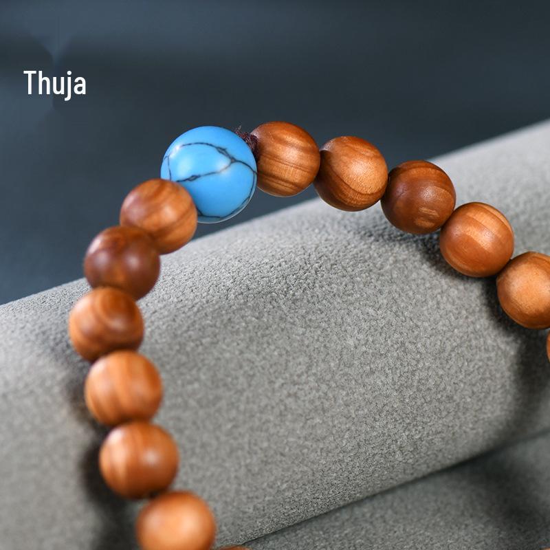 Cliff Cypress Turquoise Beaded Bracelet - DIY Jewelry, Student Style, Buddhist Beads.