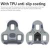Wear-resistant TPU Road Bicycle Cleats Pedal Pads Anti-slip Cycling Locking Pedal Cleats Set For LOOK KEO System Cycling Shoes 6