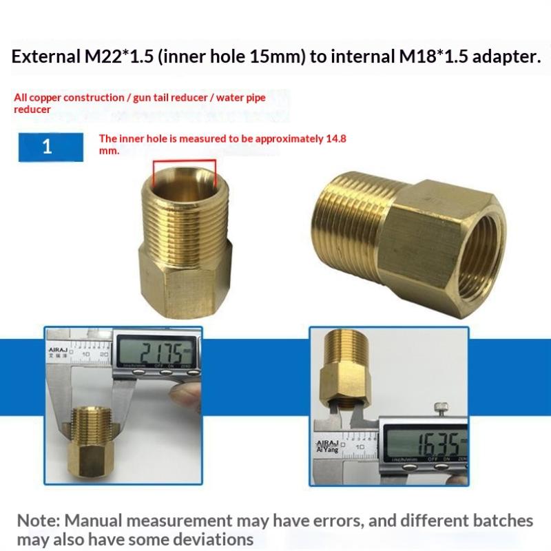 Brass Hose Barb Connector Male to Female Adapter Durable Pipe Fitting for Water Gas Air Tubing Applications