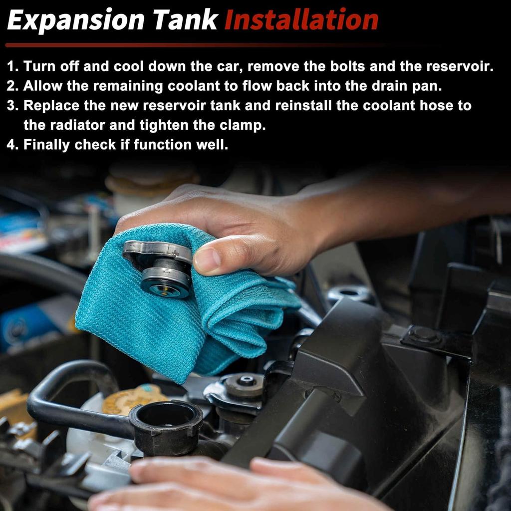 Coolant Expansion Reservoir Tank with Cap for Nissan Sentra 2003-2006 NI3014125 Engine Radiator Coolant Overflow Reservoir Recovery Tank