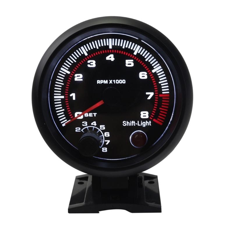 

RPM Gauge with Light 3.75in Electrical Tachometer for 4/6/8 Cylinder Gasolines Vehicles Modification Accessories 1